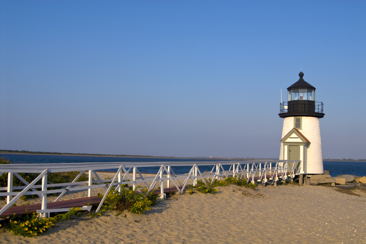 Nantucket Lighthouse On Beach 1200X800